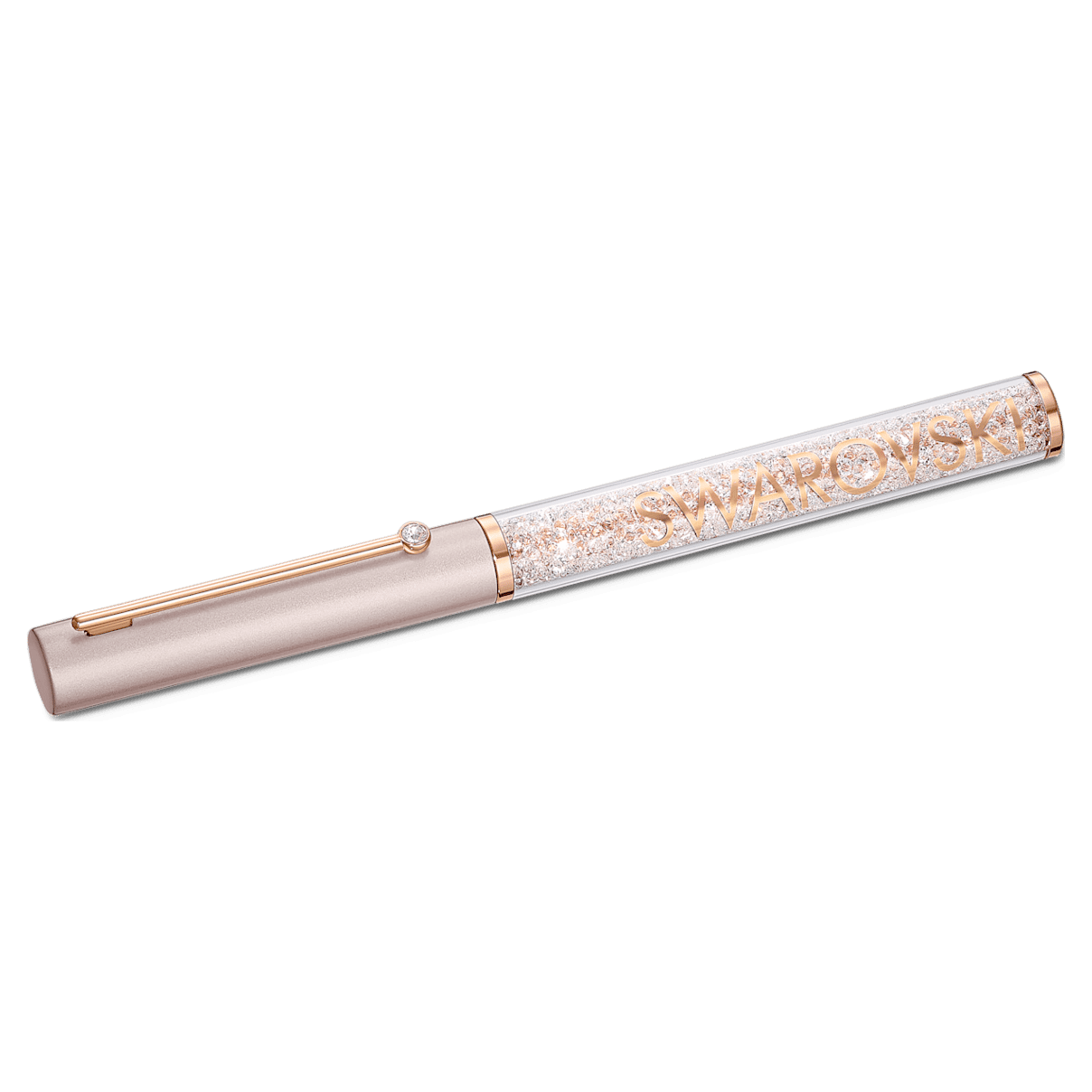 

Swarovski Crystalline Gloss 圆珠笔, 玫瑰金色调, 粉色漆面，镀玫瑰金色调