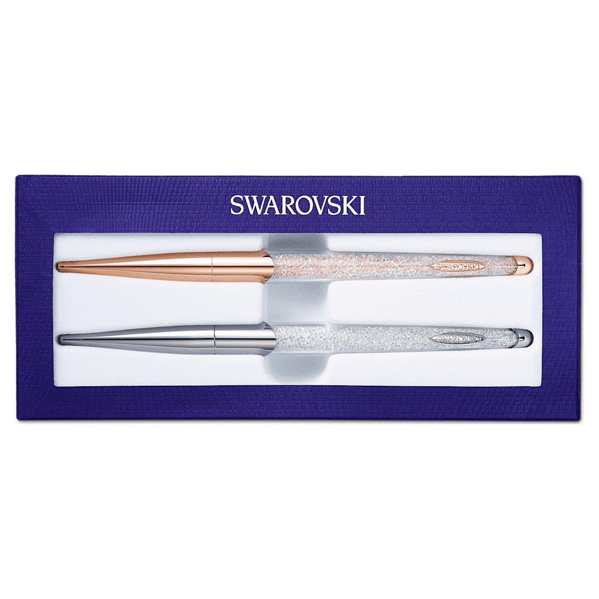 

Swarovski Crystalline Nova ボールペン, セット(2), ホワイト, ミックスメタル仕上げ