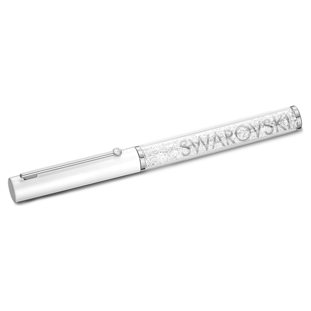 

Swarovski Crystalline Gloss 볼포인트 펜, 화이트, 화이트 래커 처리, 크롬 플래팅