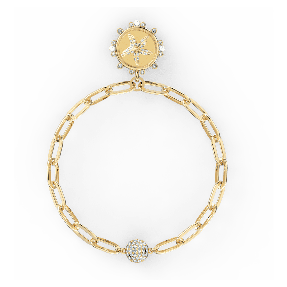 

Swarovski The Elements Armband, Wasser-Element, Seestern, Blau, Goldlegierungsschicht