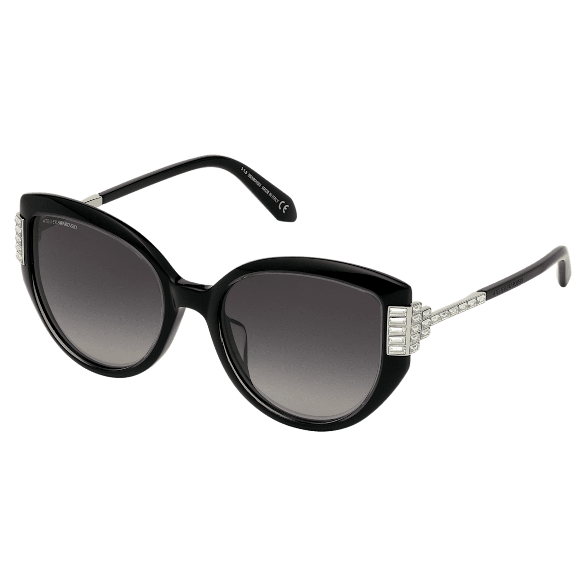 

Swarovski Fluid sunglasses, Cat-Eye shape, SK0272-P, Black