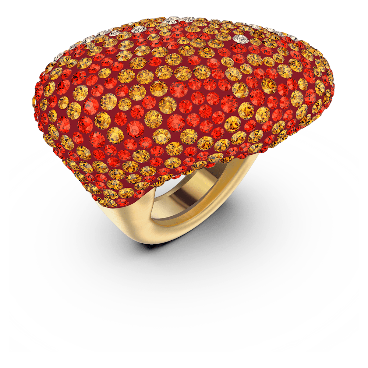 

Swarovski The Elements ring, Fire element, Red, Gold-tone plated