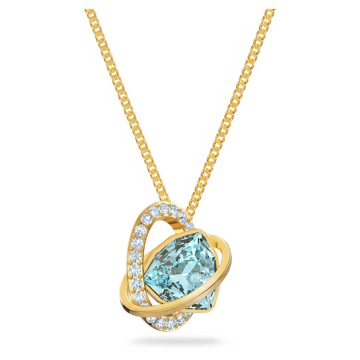 

Swarovski Outstanding 链坠, 蓝色, 镀金色调