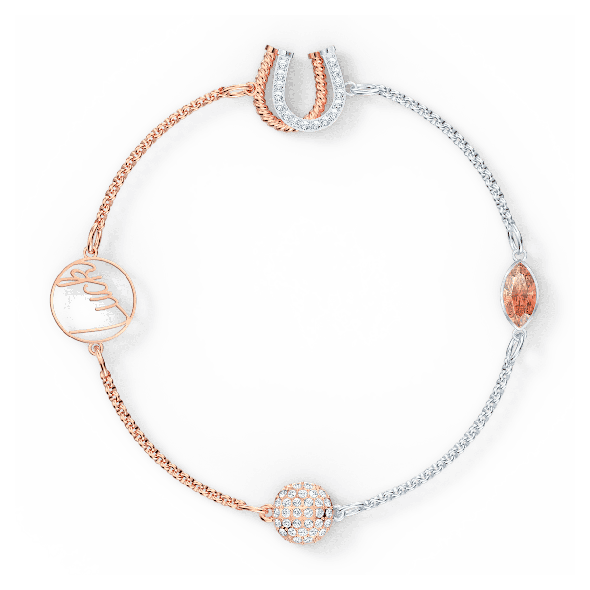 

Swarovski Remix Collection Strand, 磁扣, 马蹄铁, 红色, 混合金属润饰