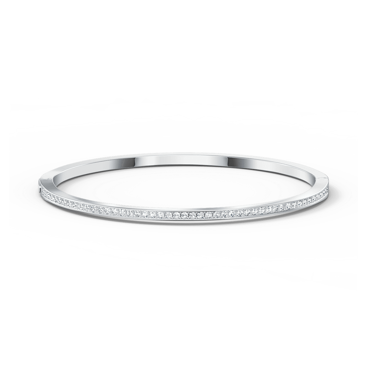 

Swarovski Rare bangle, White, Rhodium plated