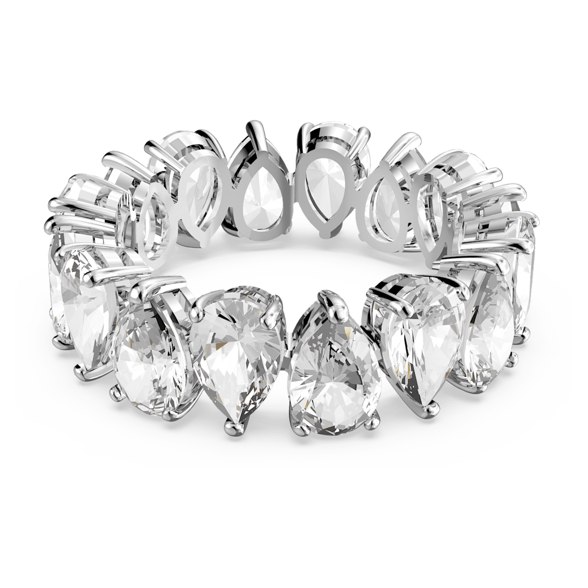 

Swarovski Vittore 戒指, 水滴切割, 白色, 镀铑