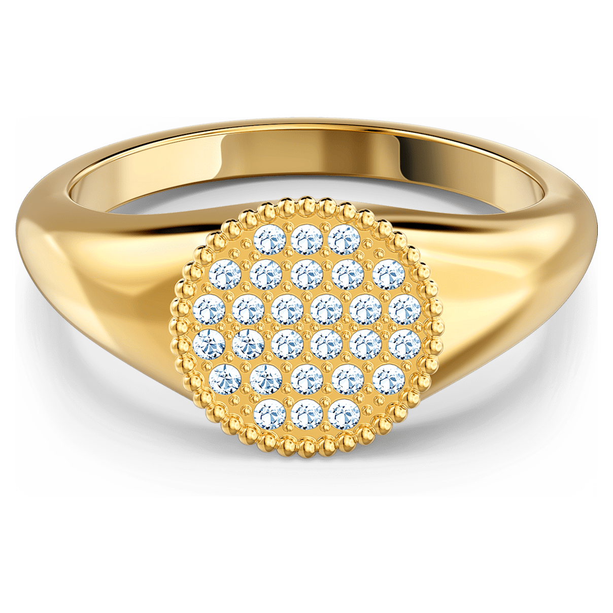 

Swarovski Ginger 戒指, 白色, 镀金色调