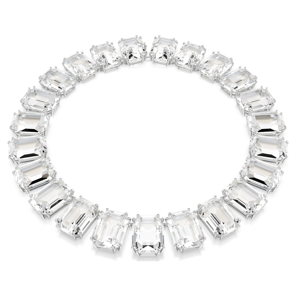 

Swarovski Millenia 项链, 超大仿水晶, 八角形切割, 白色, 镀铑