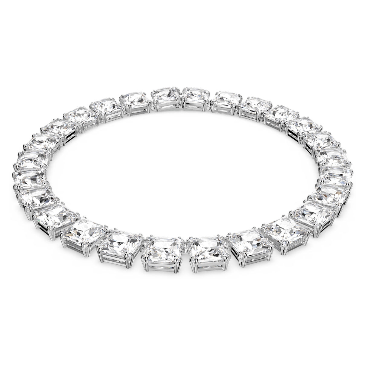

Swarovski Millenia 项链, 方形切割, 白色, 镀铑