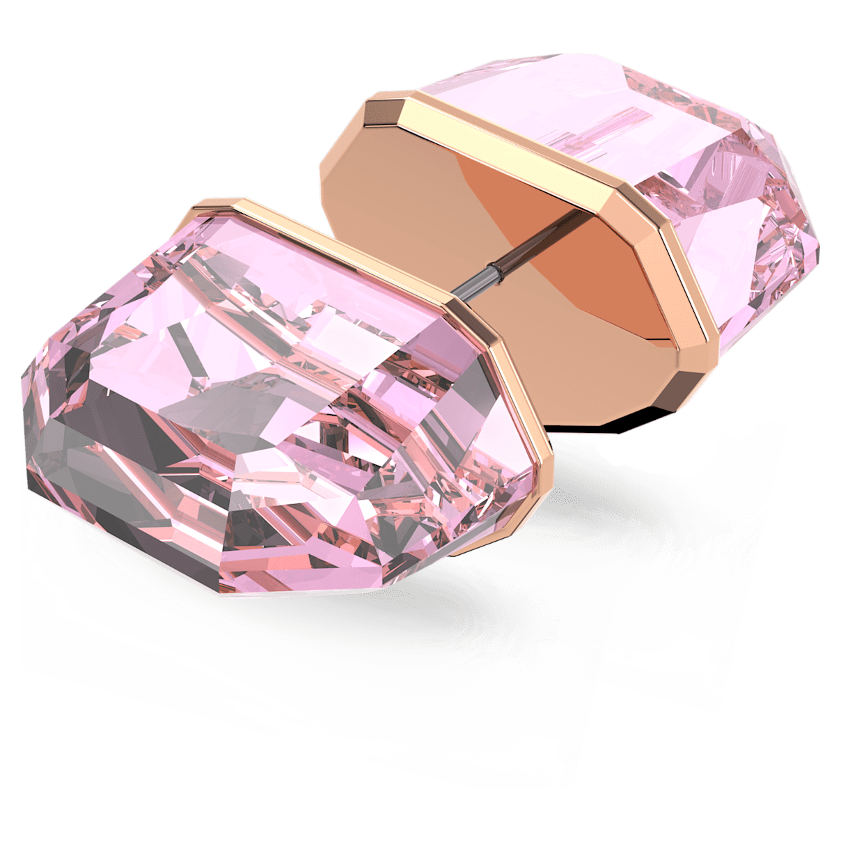 

Swarovski Lucent 耳钉耳环, 单个, 粉红色, 镀玫瑰金色调