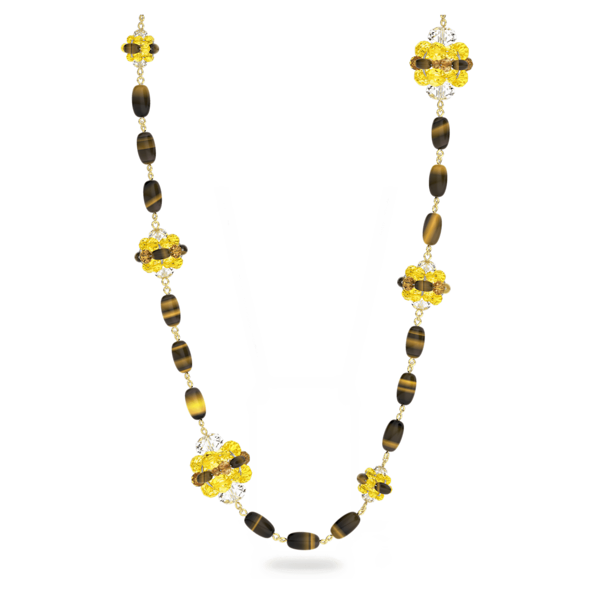 

Swarovski Somnia 项链, 大码, 咖啡色, 镀金色调