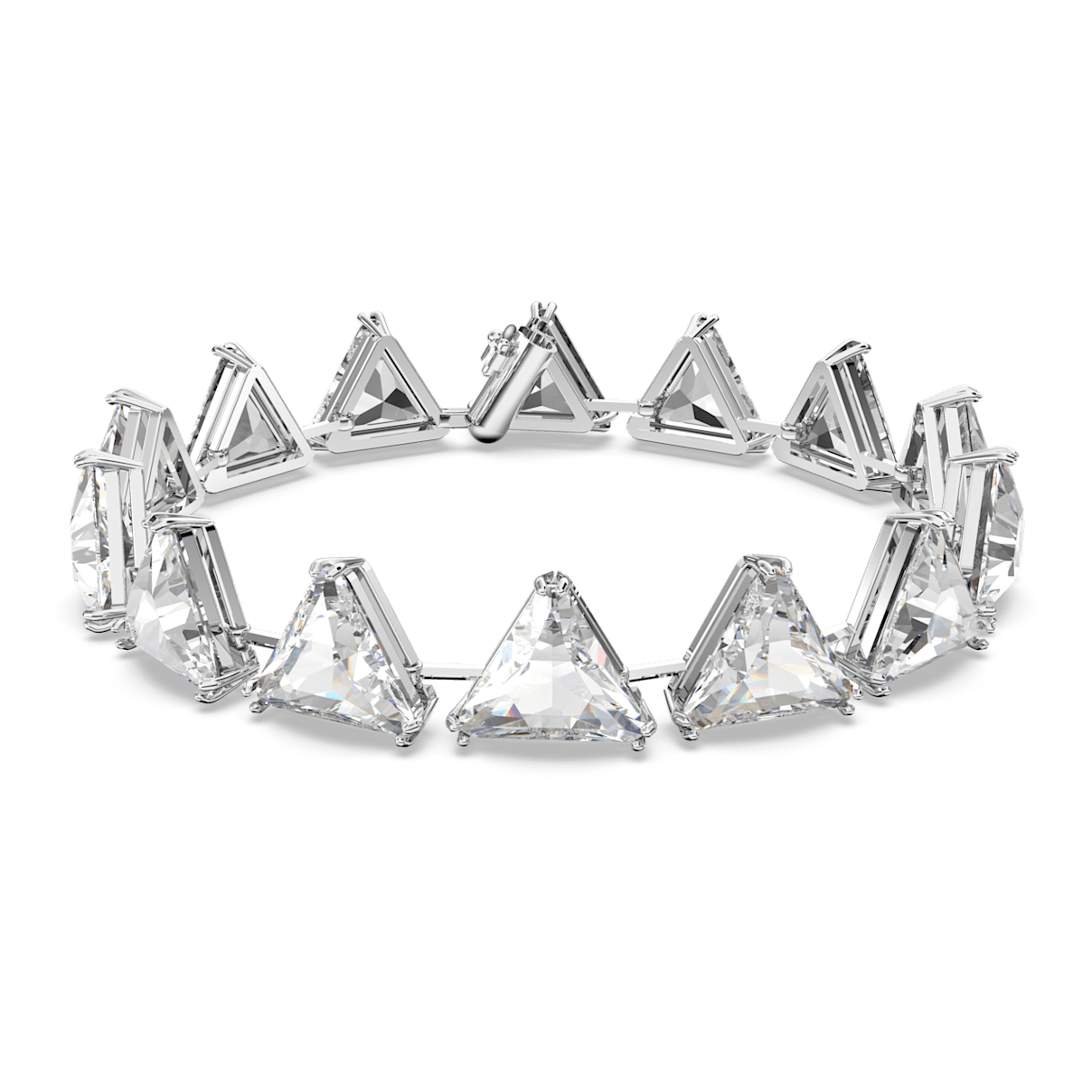 

Swarovski Ortyx 手链, 三角形切割, 白色, 镀铑