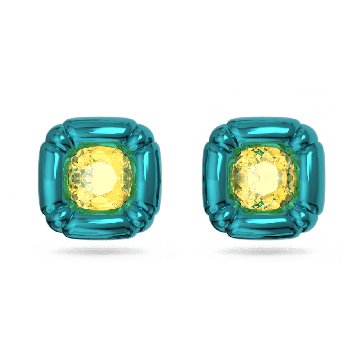 

Swarovski Dulcis 耳钉, 枕形切割, 蓝色