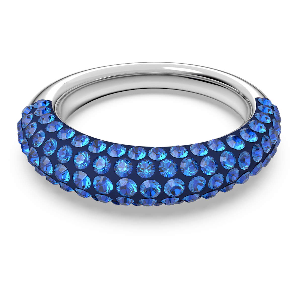 

Swarovski Tigris ring, Blue, Rhodium plated