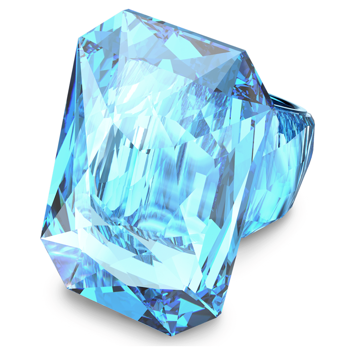 

Swarovski Lucent 个性戒指, 超大仿水晶, 八角形切割, 蓝色
