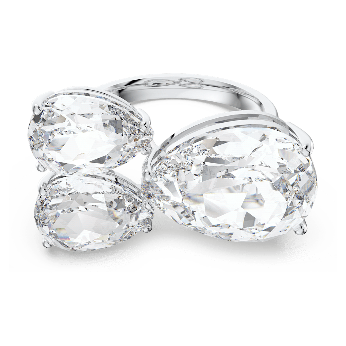 

Swarovski Millenia 个性戒指, 梨形切割, 白色, 镀铑