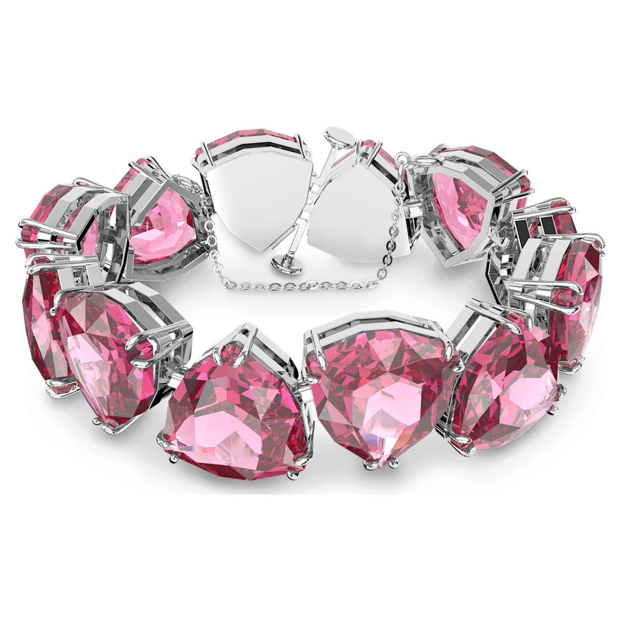 

Swarovski Millenia 브레이슬릿, 트릴리언트 컷, 핑크, 로듐 플래팅
