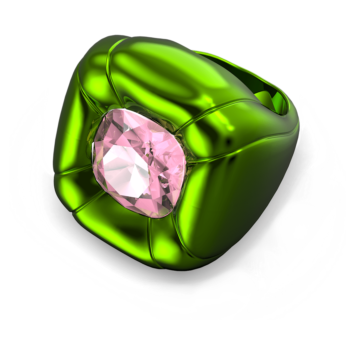 

Swarovski Dulcis 个性戒指, 枕形切割, 绿色
