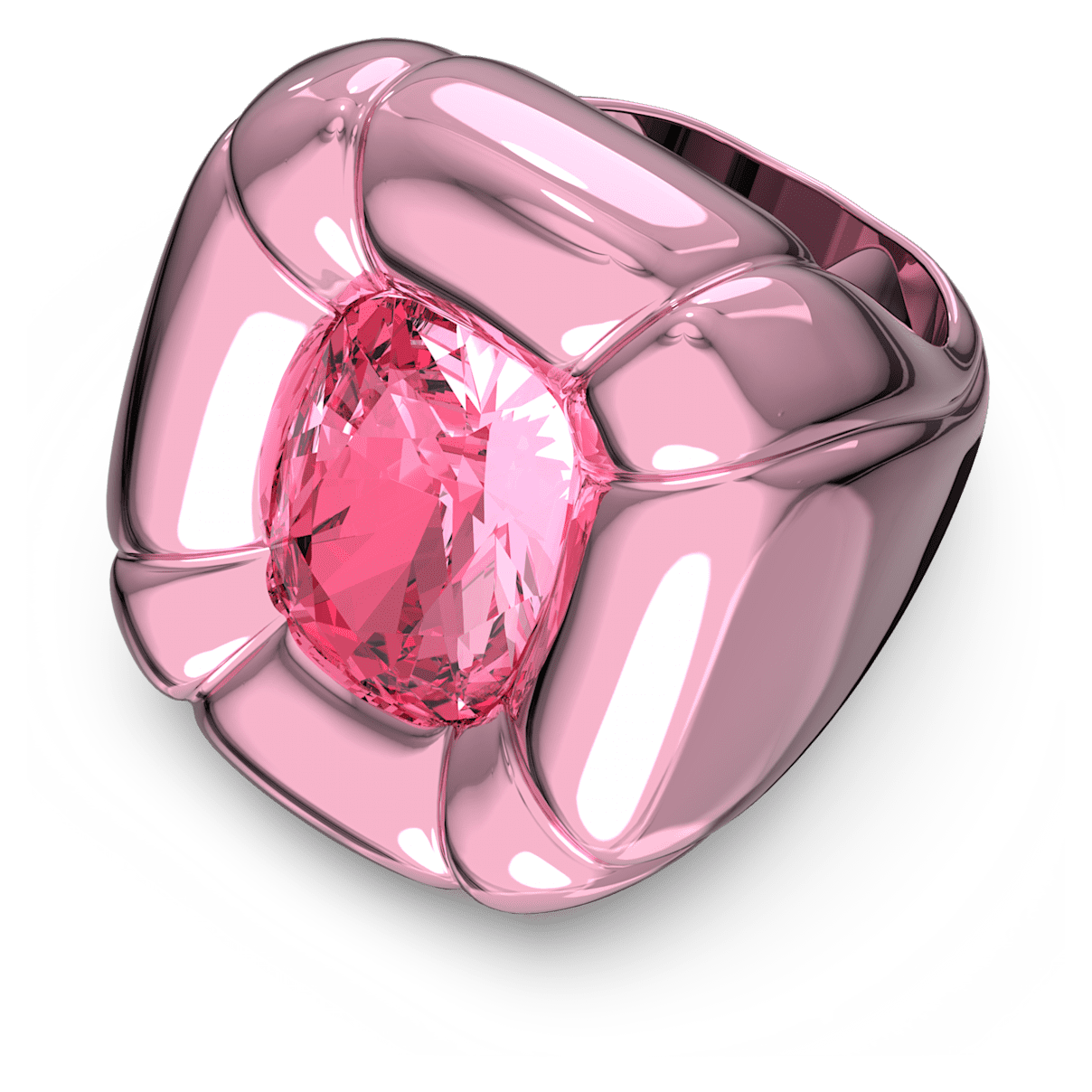 

Swarovski Dulcis 个性戒指, 枕形切割, 粉红色