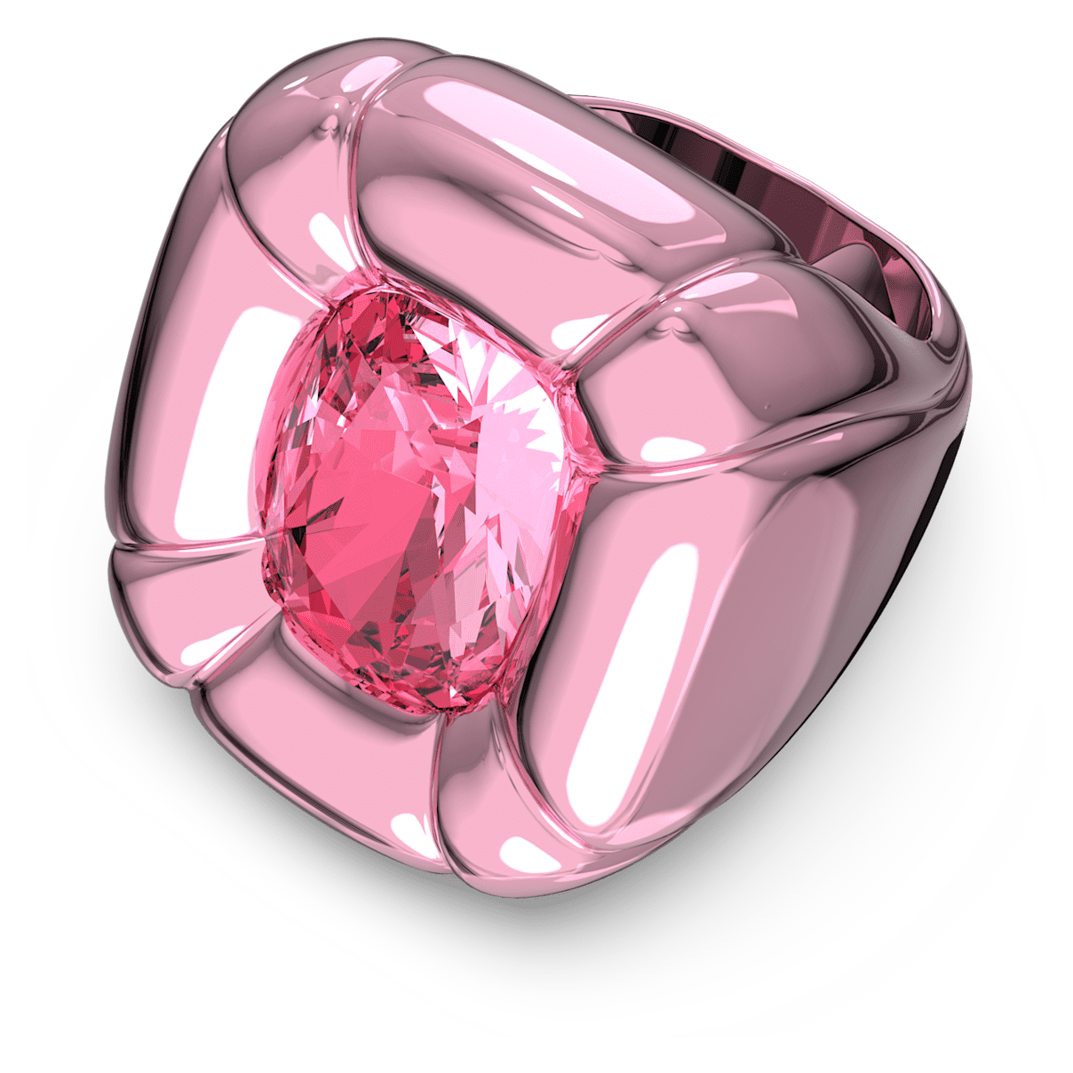 

Swarovski Dulcis 个性戒指, 枕形切割, 粉红色