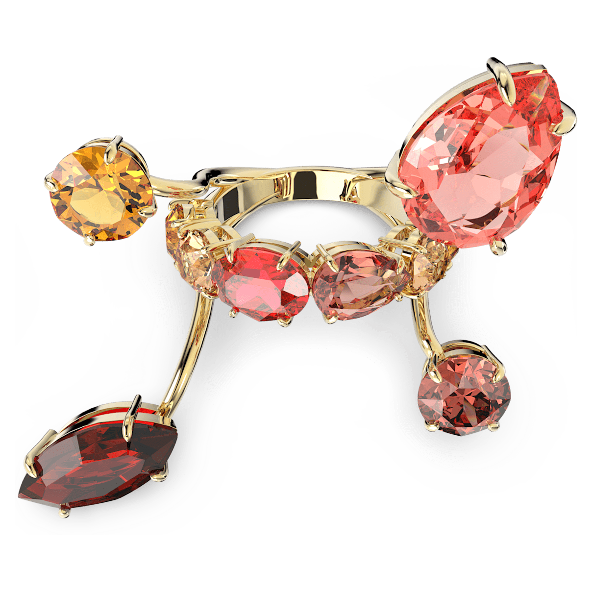 

Swarovski Gema ring, Multicolored, Gold-tone plated