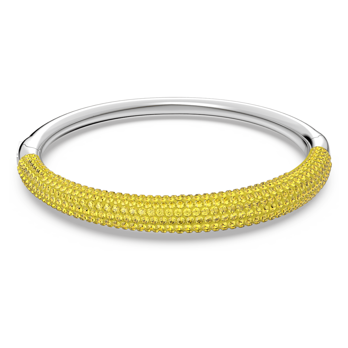 

Swarovski Tigris bangle, Yellow, Rhodium plated