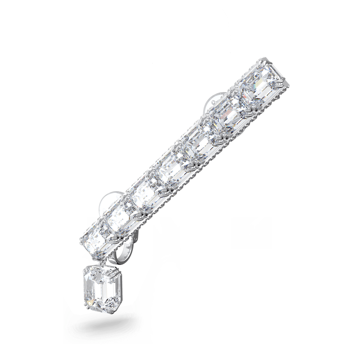 

Swarovski Millenia 耳骨夹, 单只、八角形切割, 白色, 镀铑