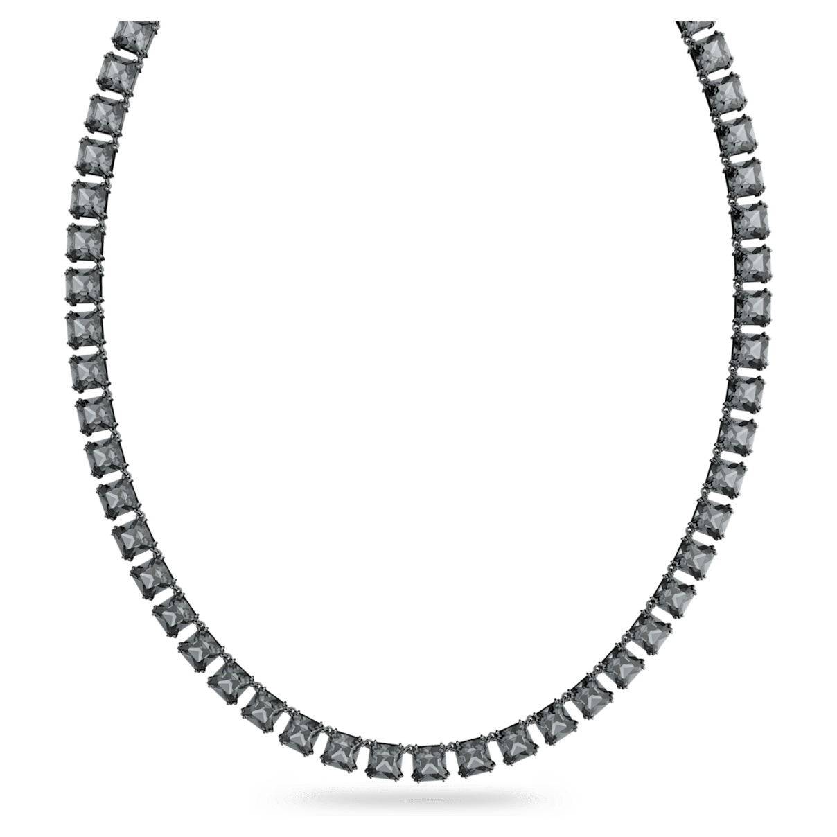 

Swarovski Millenia 项链, 方形切割, 灰色, 镀钌