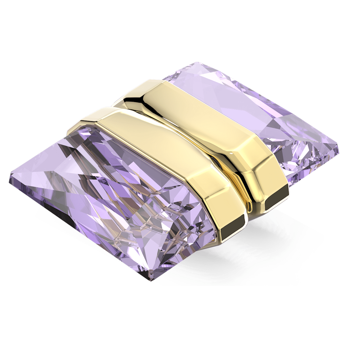 

Swarovski Lucent 耳骨夹, 单个, 磁扣, 紫色, 镀金色调