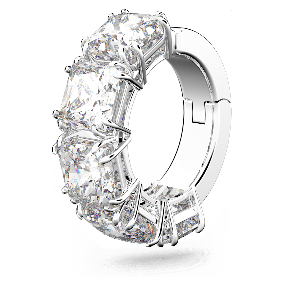 

Swarovski Millenia 이어링 커프, 싱글, 스퀘어 컷, 화이트, 로듐 플래팅