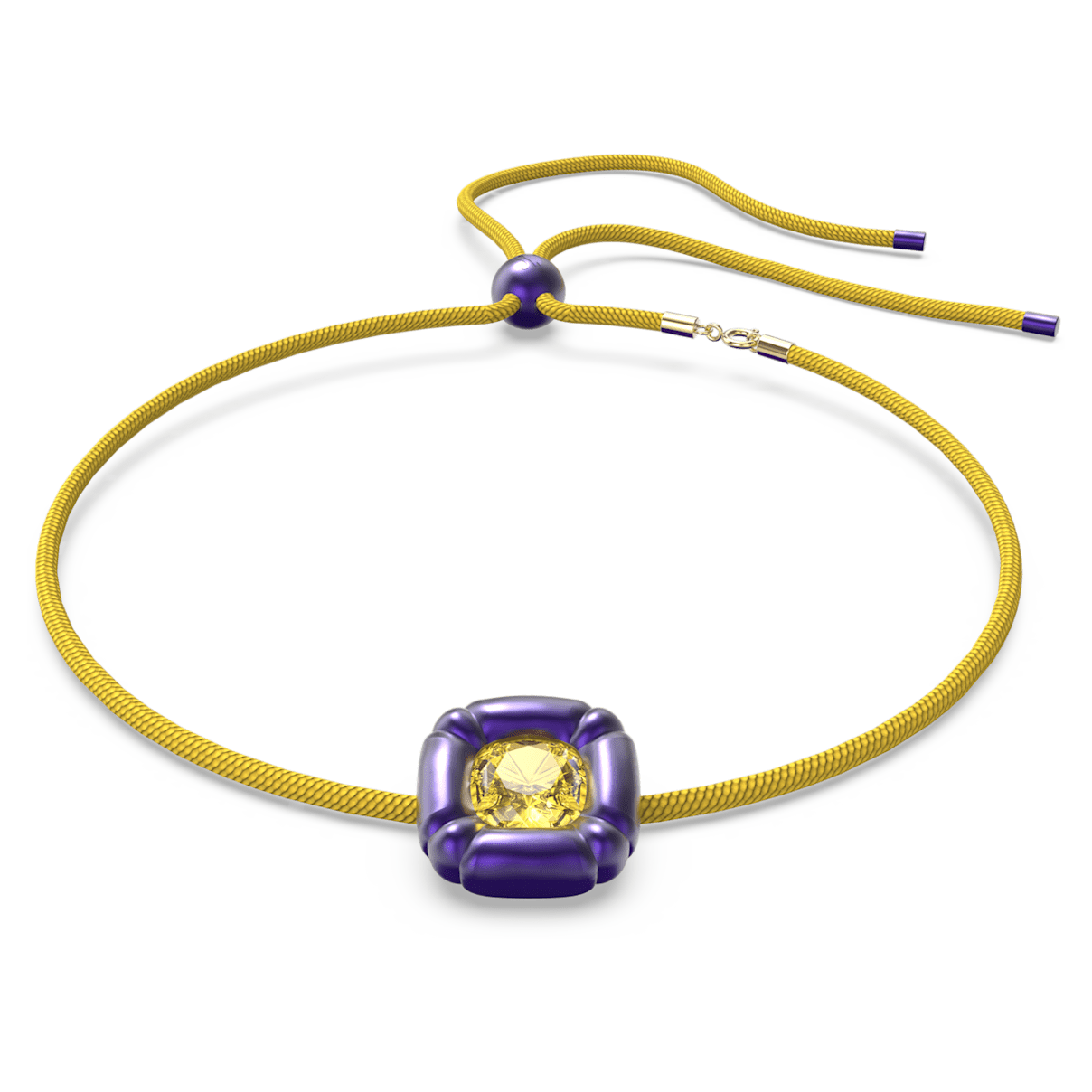 

Swarovski Dulcis 项链, 枕形切割, 紫色