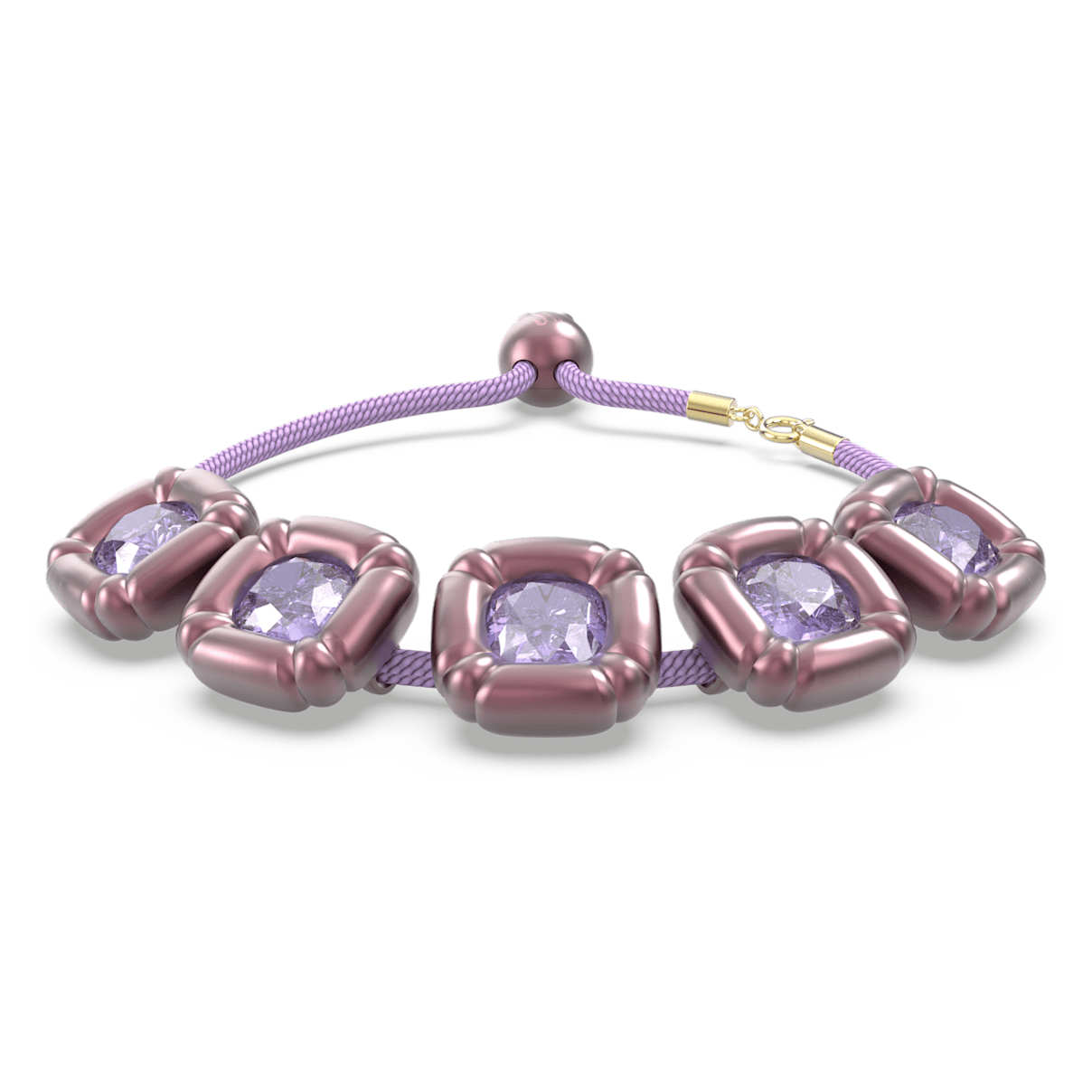 

Swarovski Dulcis 手链, 枕形切割, 紫色