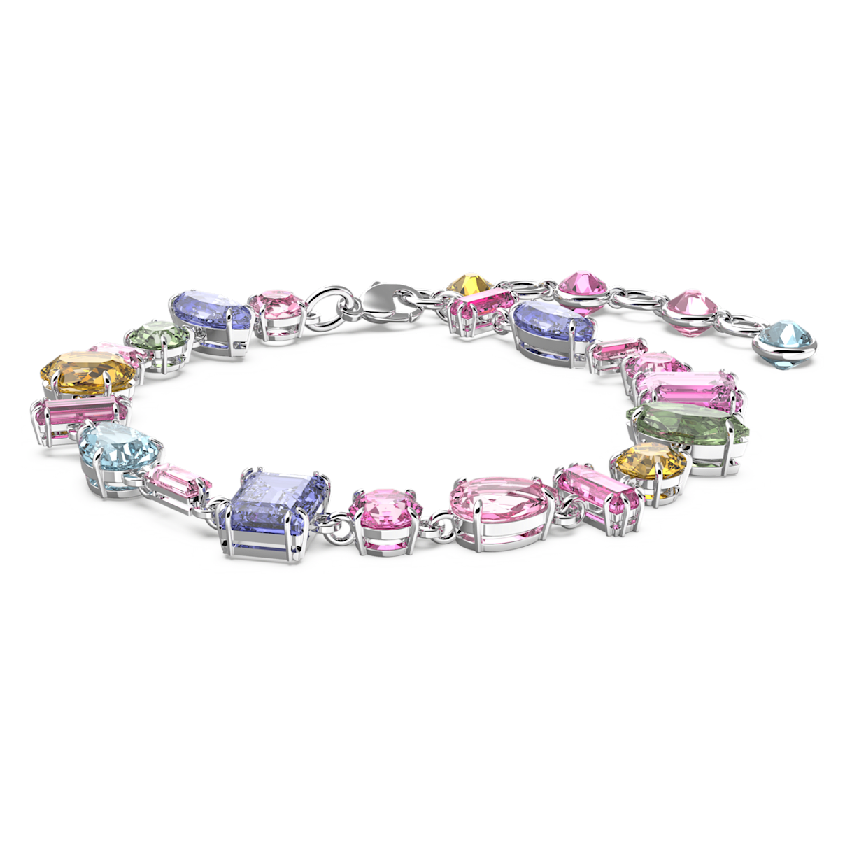 

Swarovski Gema 브레이슬릿, 믹스 컷, 멀티컬러, 로듐 플래팅