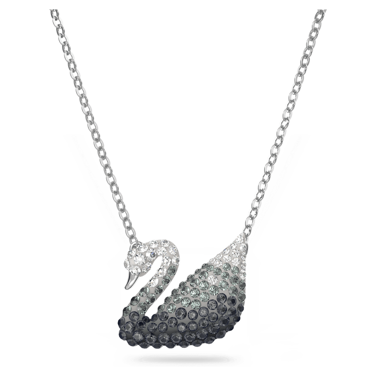 

Swarovski Iconic Swan 链坠, 天鹅, 小码, 灰色, 镀铑