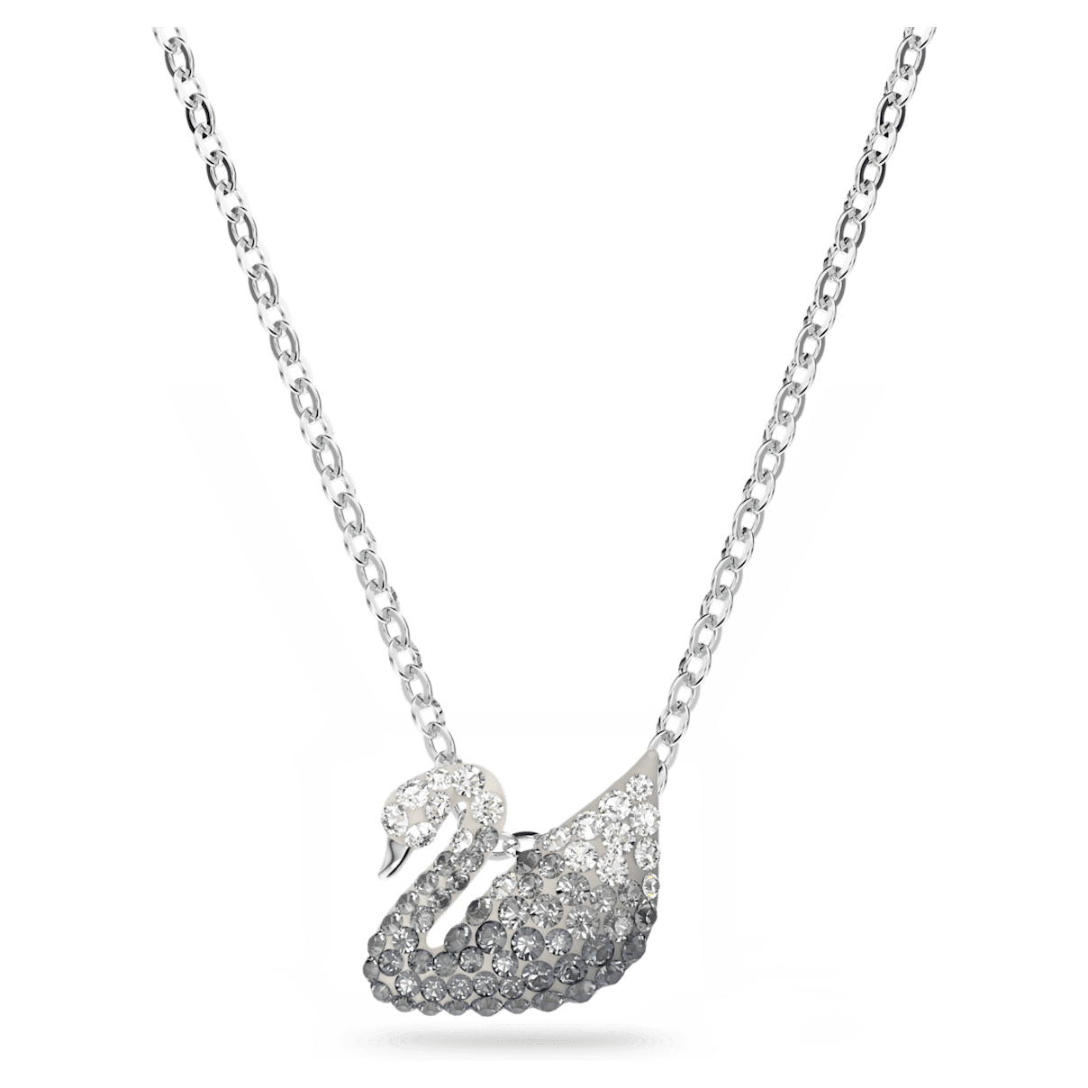 

Swarovski Iconic Swan 链坠, 天鹅, 小码, 灰色, 镀铑
