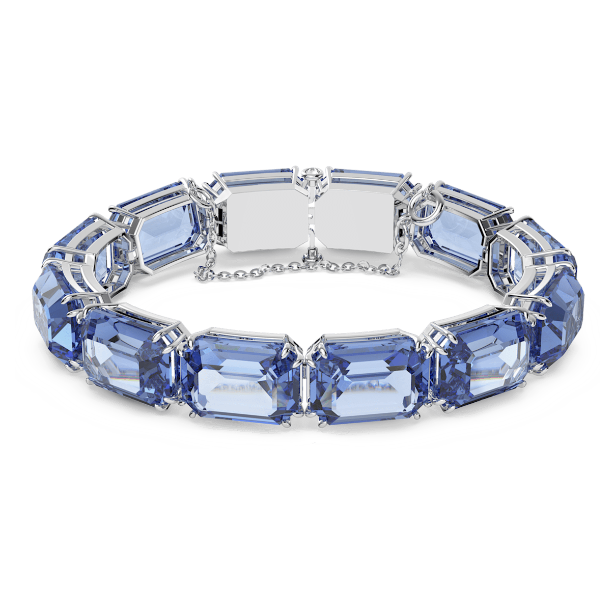 

Swarovski Millenia 手链, 八角形切割, 蓝色, 镀铑