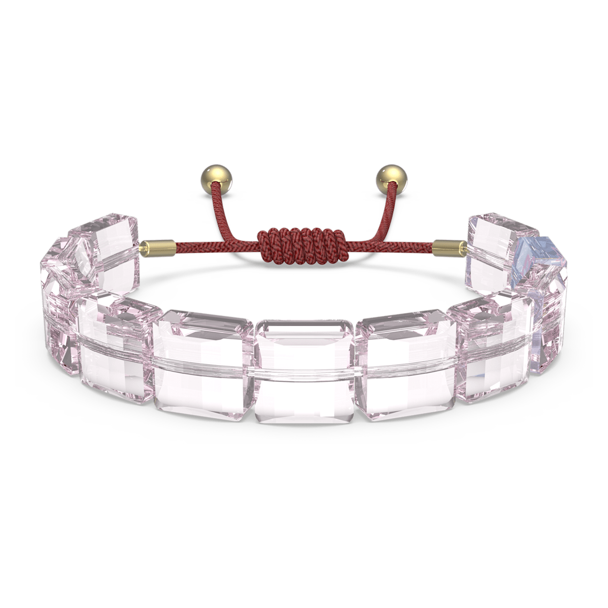 

Swarovski Letra bracelet, Lotus, Pink, Gold-tone plated