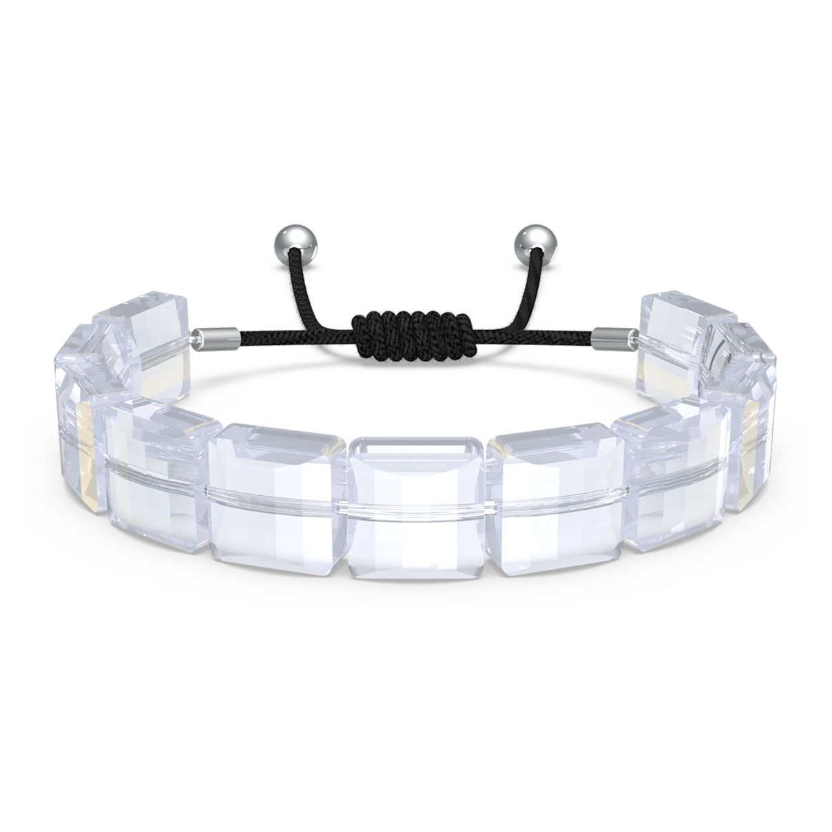 

Swarovski Letra 브레이슬릿, 음양, 화이트, 로듐 플래팅