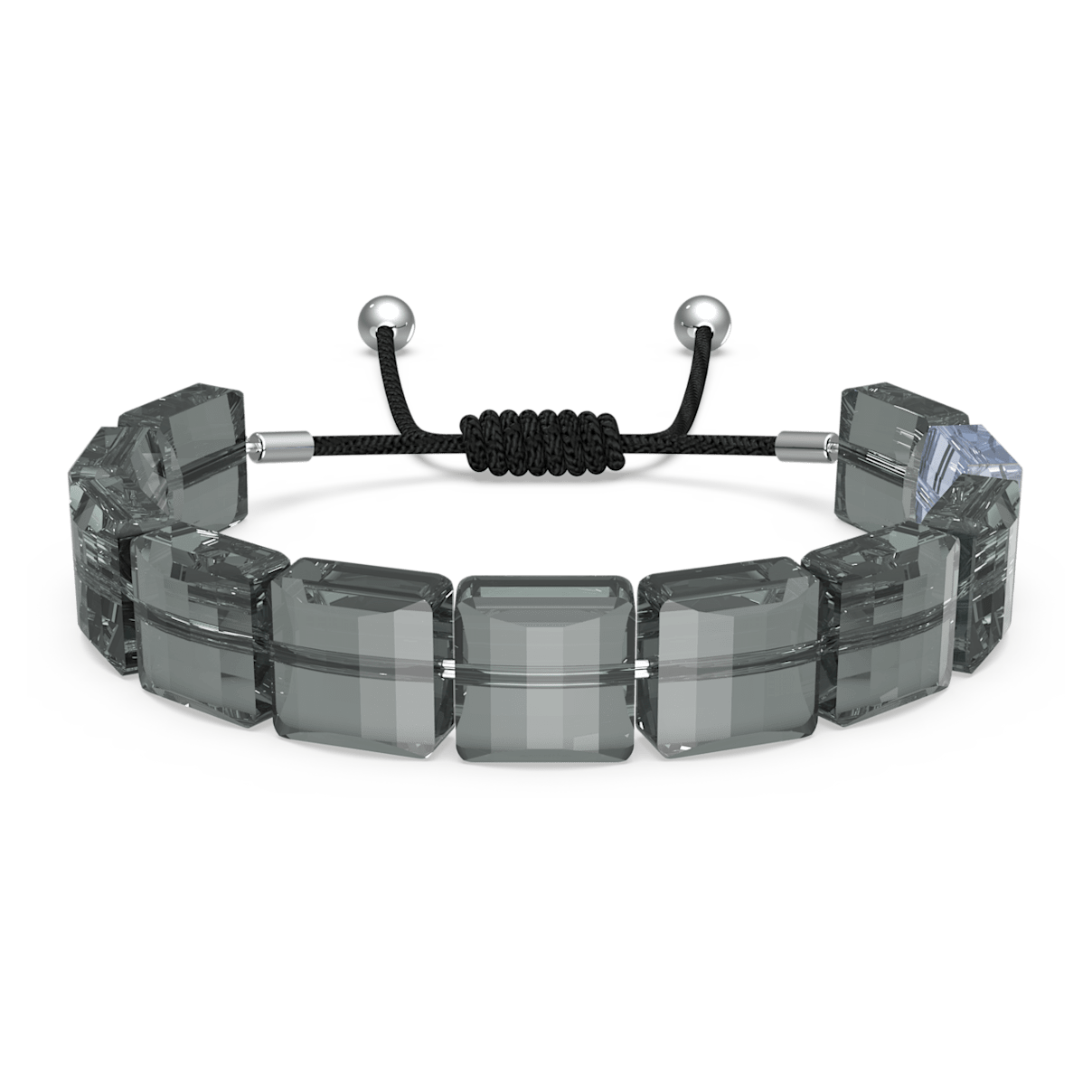 

Swarovski Letra bracelet, Horse shoe, Gray, Rhodium plated