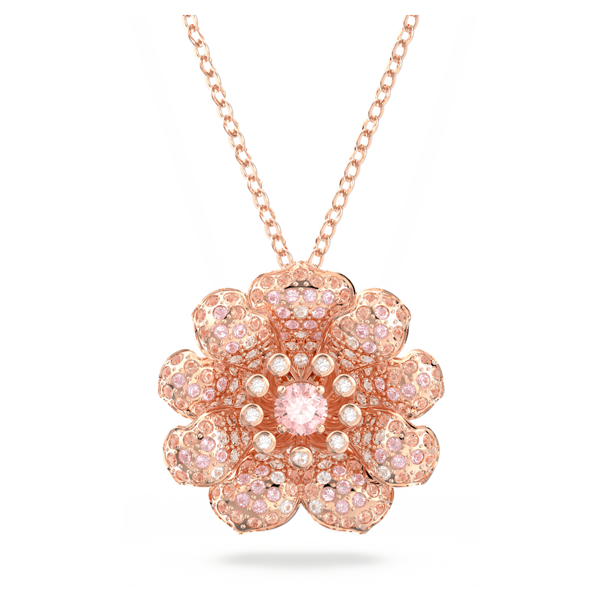 

Swarovski Connexus 链坠, 花朵, 粉红色, 镀玫瑰金色调