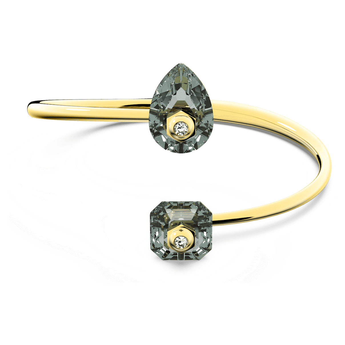 

Swarovski Numina 手镯, 混合切割, 灰色, 镀金色调