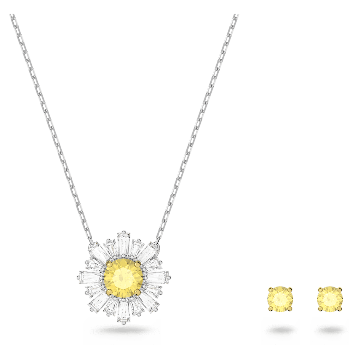 

Swarovski Sunshine 套装, 混合切割, 太阳, 黄色, 混合金属润饰