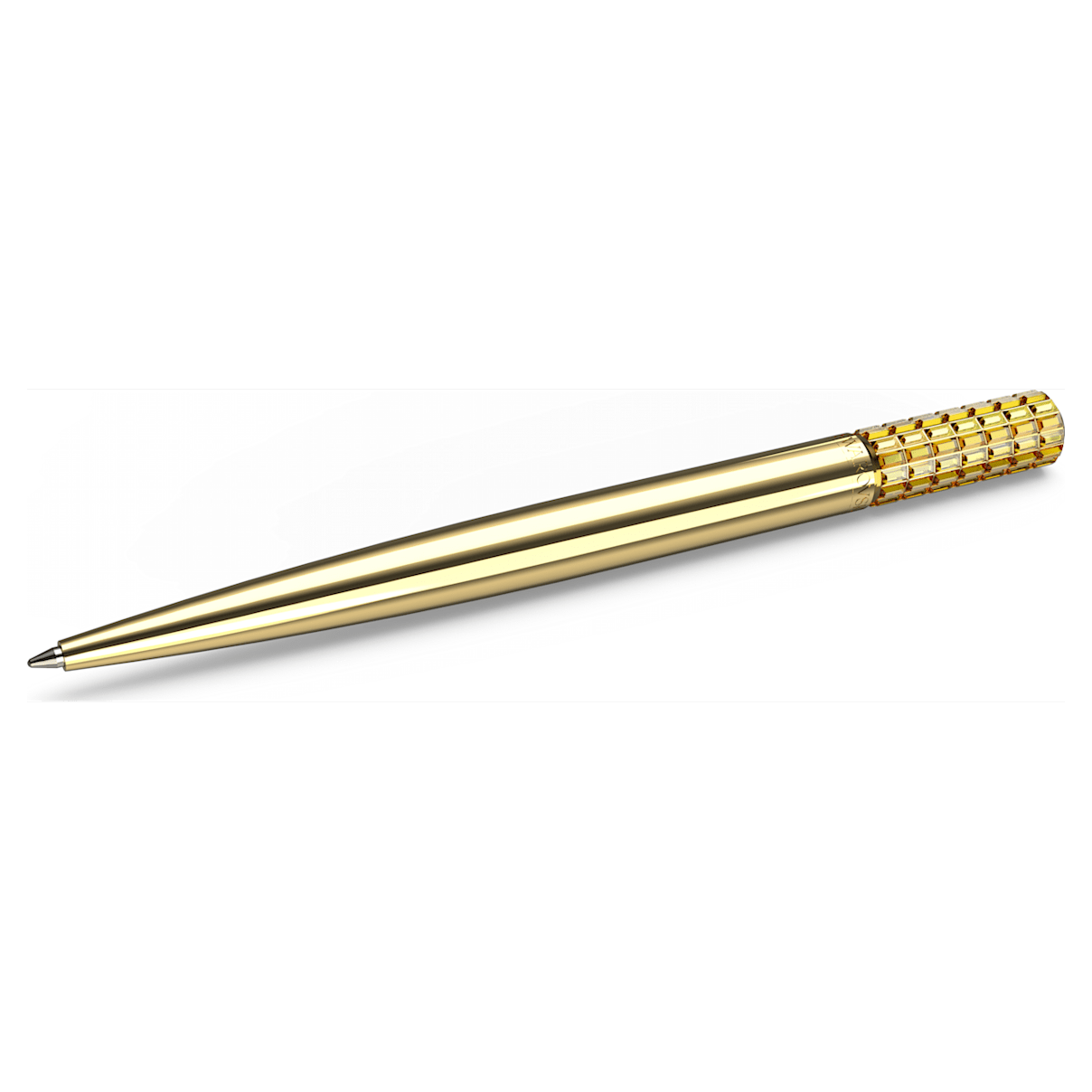 

Swarovski Ballpoint pen, Yellow, Gold-tone plated