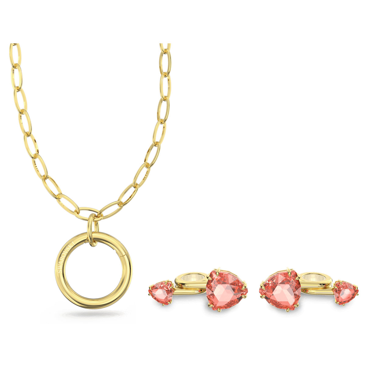 

Swarovski Pod 珠宝, 粉红色, 镀金色调