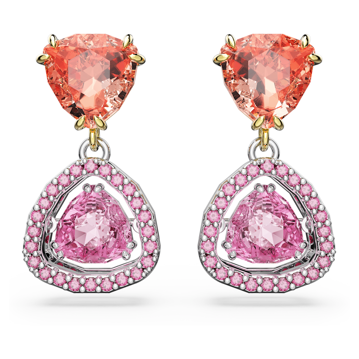 

Swarovski Millenia 水滴形耳环, 三菱形切割, 流光溢彩, 混合金属润饰