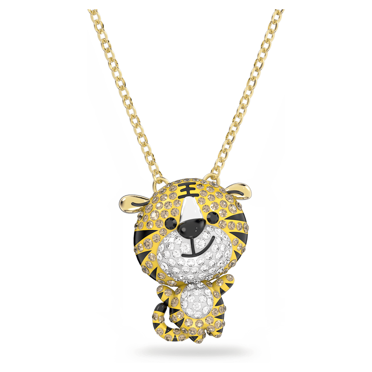 

Swarovski Zodiac Tiger 链坠, 老虎, 黄色, 镀金色调