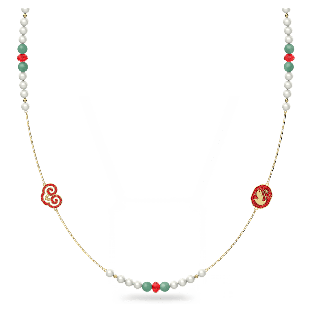 

Swarovski Gratia 项链, 流光溢彩, 镀金色调