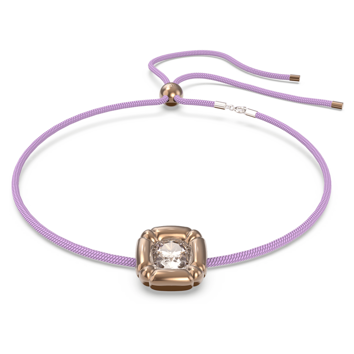 

Swarovski Dulcis 项链, 枕形切割, 玫瑰金色调