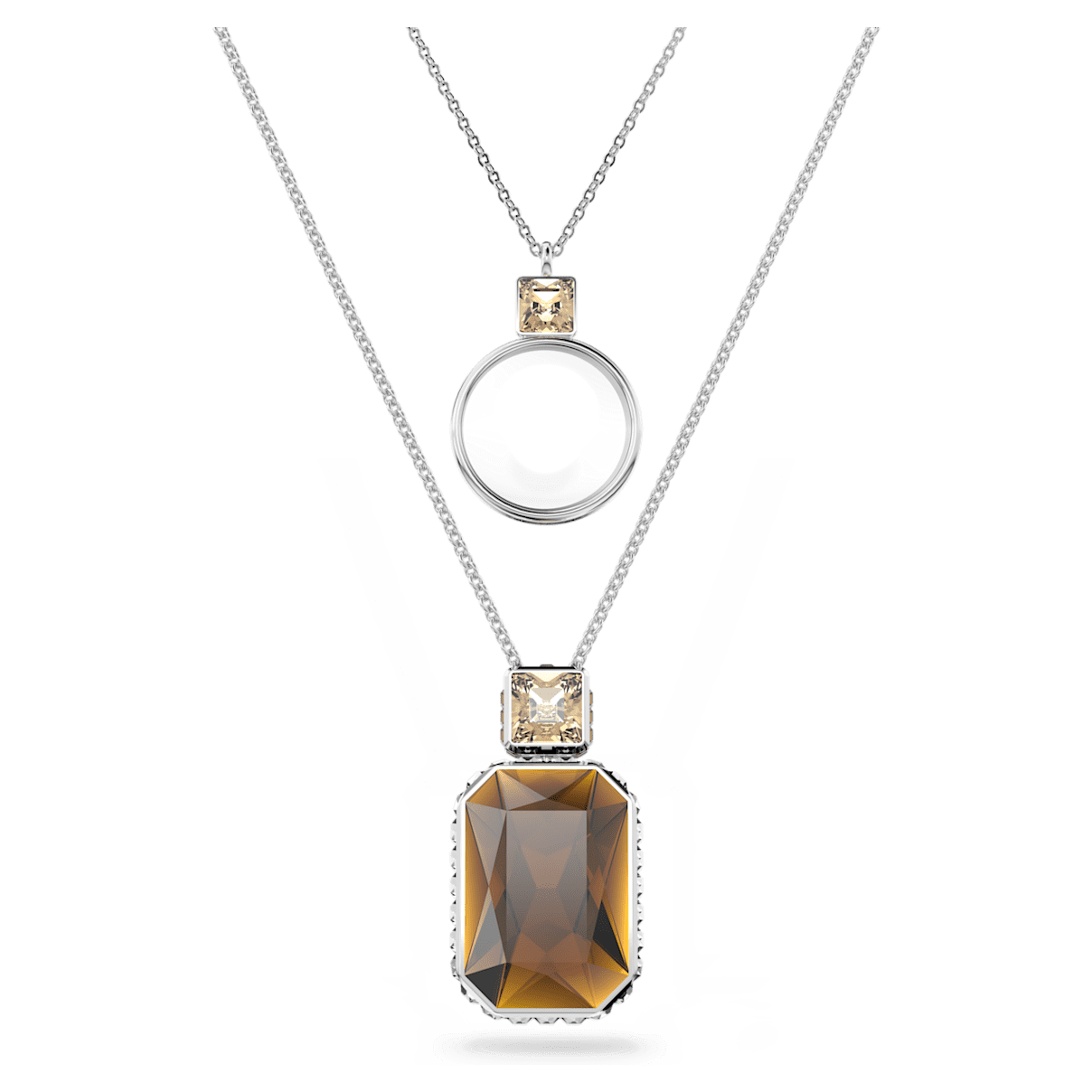

Swarovski Elegance of Africa 链坠, 套装 (2), 棕色, 镀铑