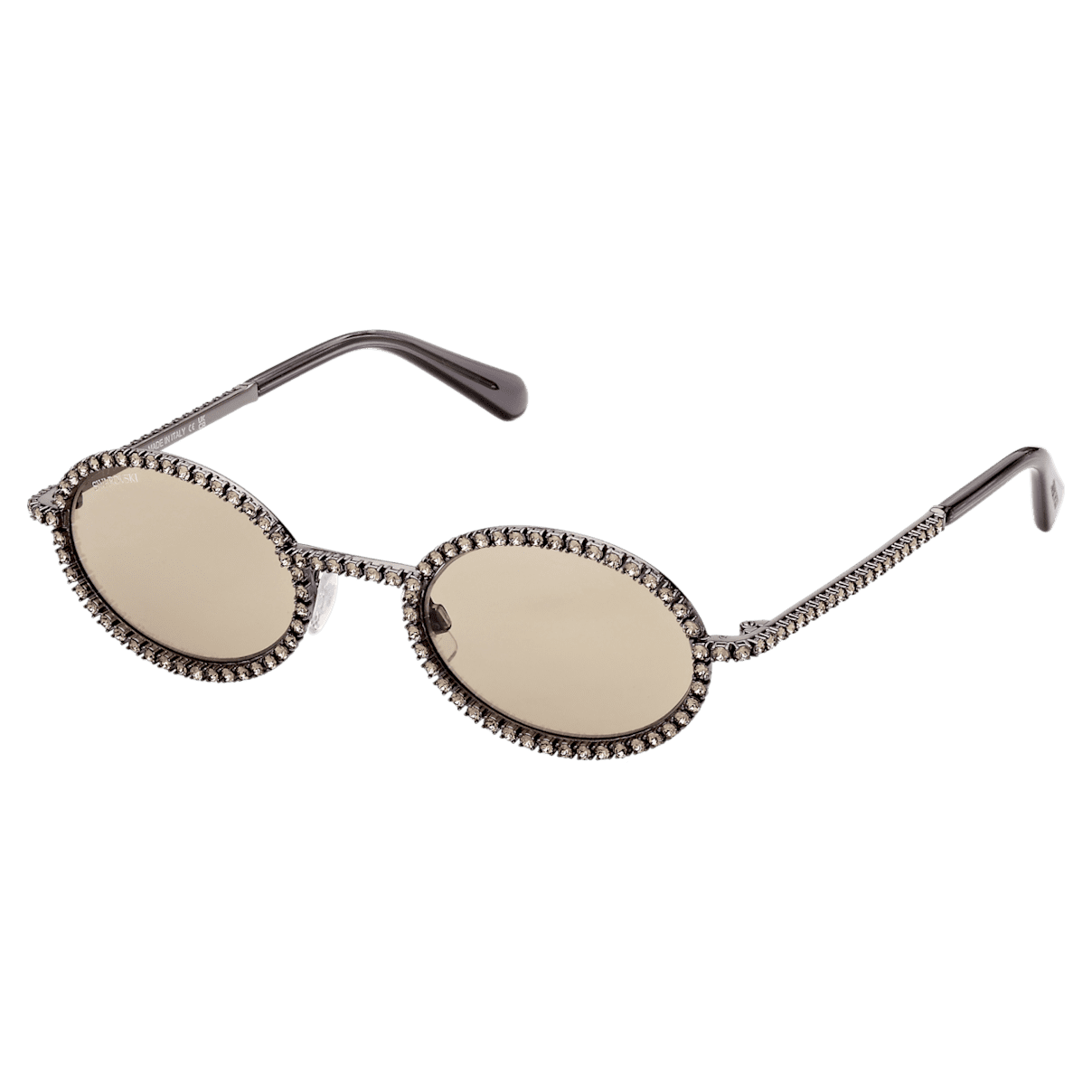 

Swarovski 太阳眼镜, 椭圆形、密镶, SK0340 08E, 咖啡色